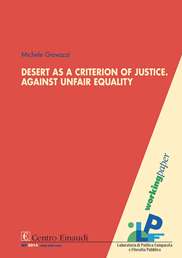 Copertina di Desert as a Criterion of Justice. Against Unfair Equality